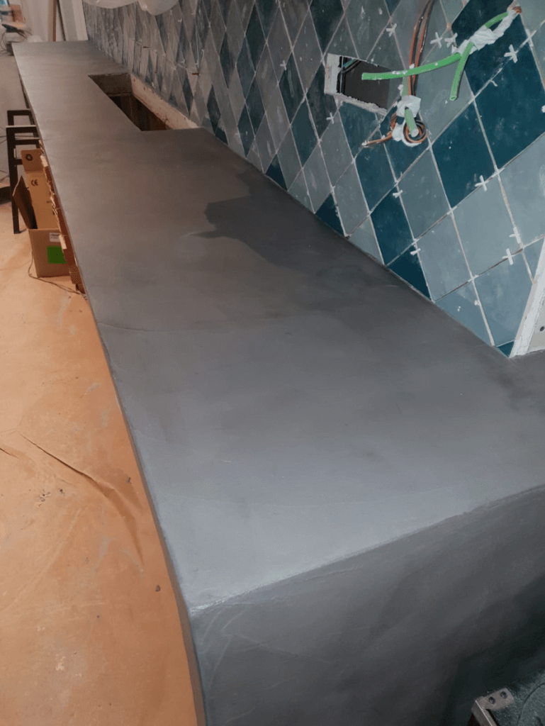 encimera cocina - Muebles cemento pulido