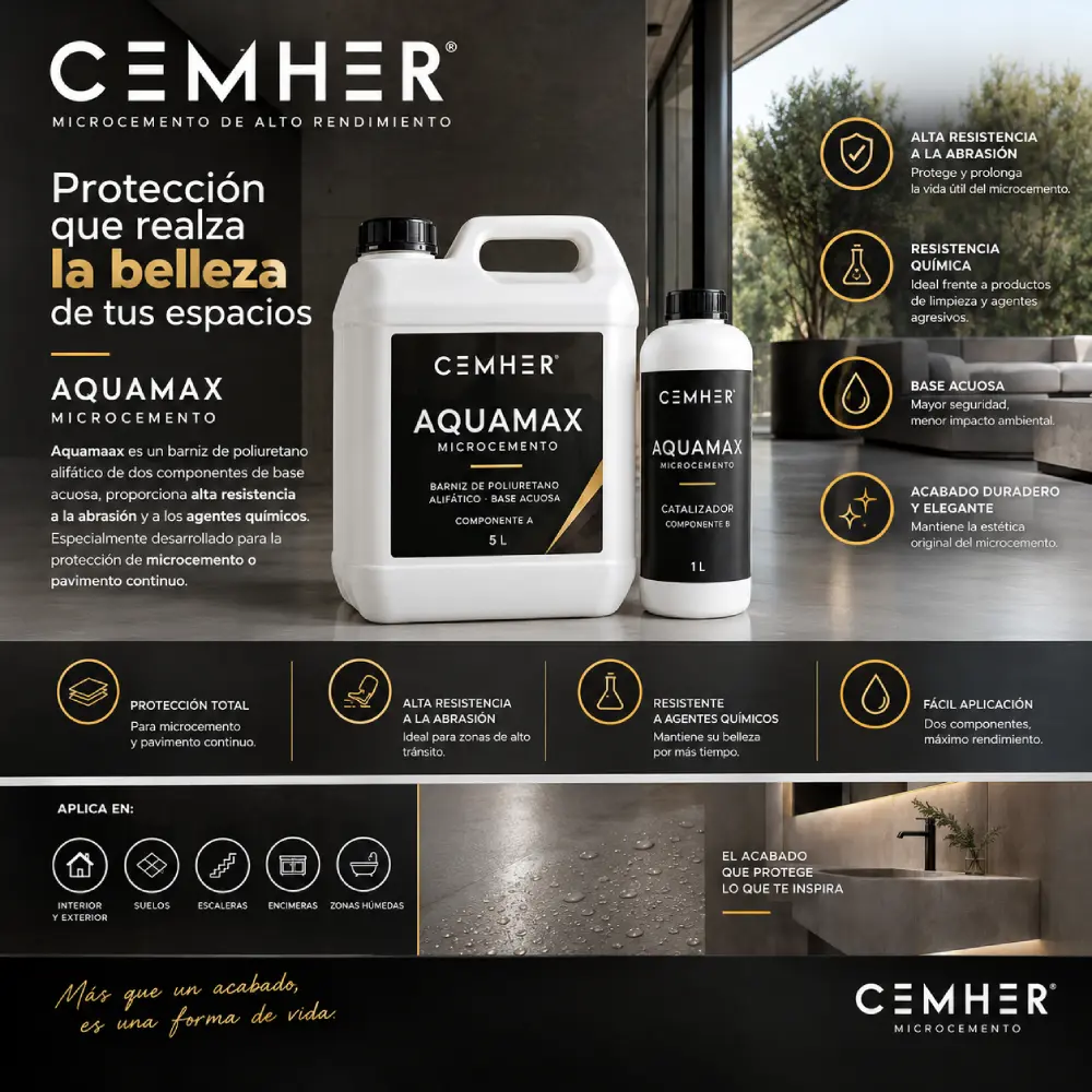 Aquamax poliuretano para microcemento - sellador