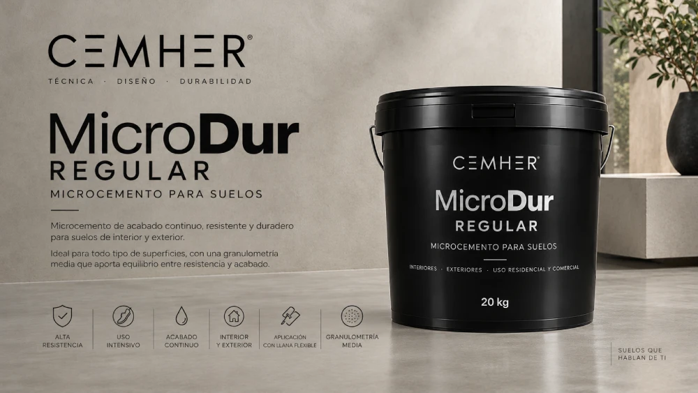Microdur Microcemento Regular o medio para suelos