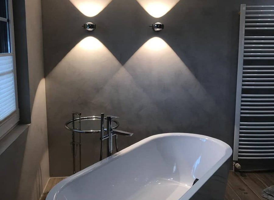 Micro cemento gris baño Girona 