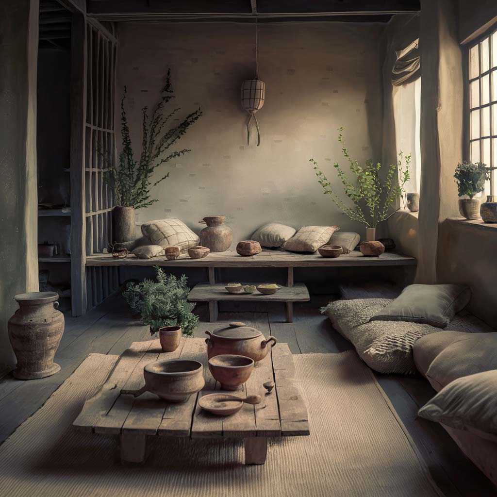 habitación wabi sabi