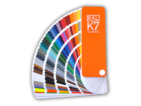 Carta colores Ral para resinas
