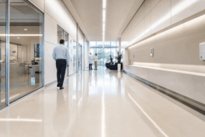 INICIO 11-2022 20 Las resinas sanitarias ofrecen higiene, resistencia y estilo en cualquier espacio, ideales para entornos sanitarios. Aseguran durabilidad y bajo mantenimiento.