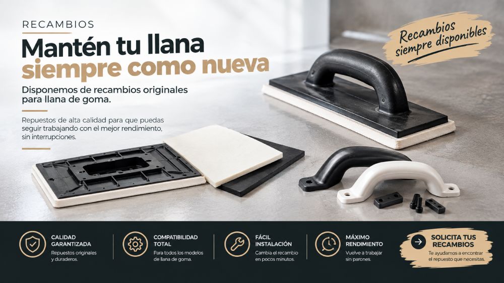 intercambio de llana de goma