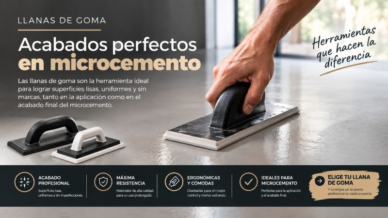 llana de goma, comprar