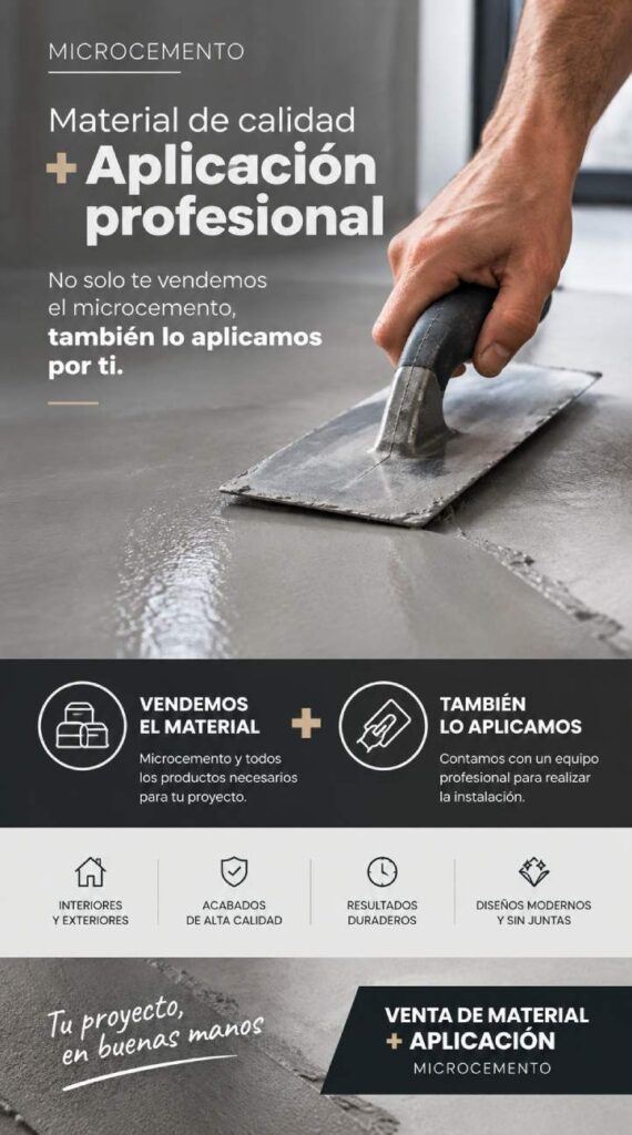 publicidad de instalacion y de venta de materiales