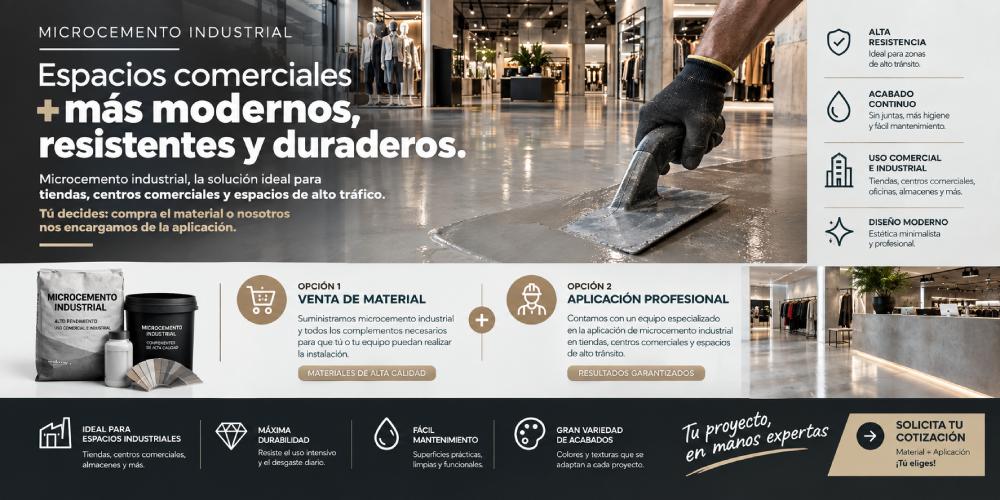 publicidad de venta de microcemento industrlal