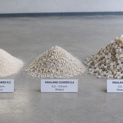 tres tipos de arido de cuarzo