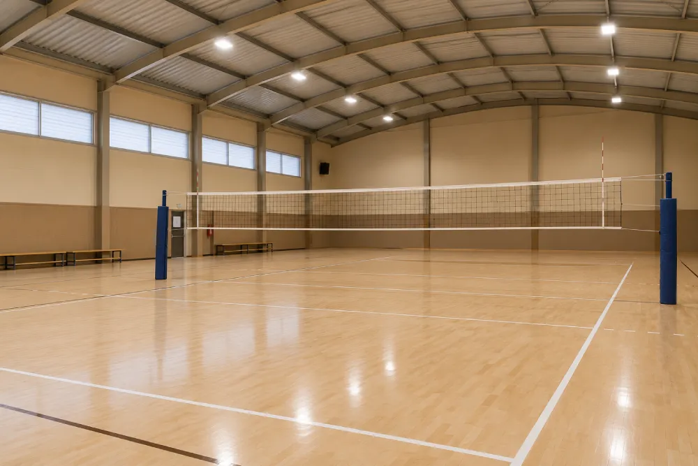 Cancha de voleibol hecha con Paviland Sport Epw