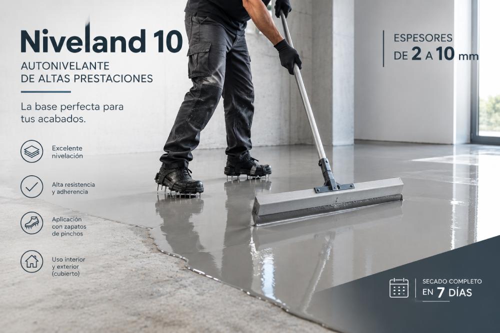Niveland 10 autonivelante de fraguado normal